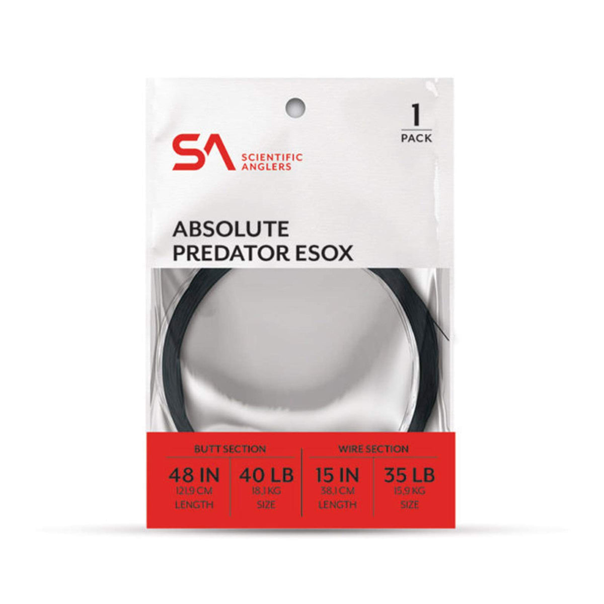 Scientific Anglers Absolute Predator Esox Leader 40lb: durable wire leader for pike and muskie