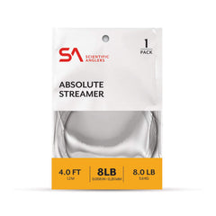 Scientific Anglers Absolute Streamer Leader 4ft 10lb for sinking lines and strong knot performance