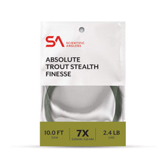 Scientific Anglers Absolute Trout Finesse Leaders 6X 10ft ideal for slack-water drifts