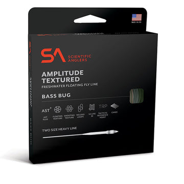 Scientific Anglers Amplitude Bass Bug Fly Line WF9F for bass, with long casts and heavy-rig turnover.