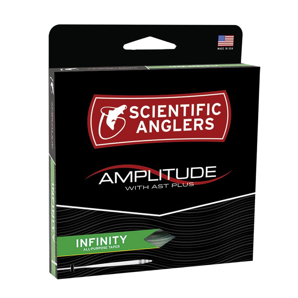 Scientific Anglers Amplitude Infinity fly line with AST Plus slickness for smooth casts and durability.