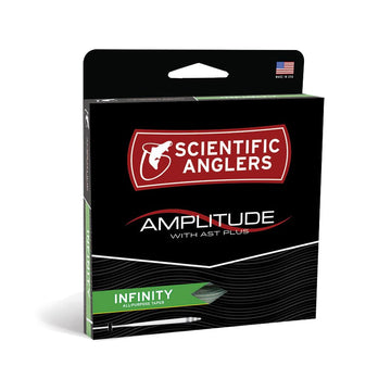 Scientific Anglers Amplitude Infinity fly line with shooting texture for longer casts in freshwater.