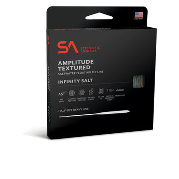 Scientific Anglers Amplitude Infinity Salt WF8F tip section floating for long casts and easy pickup.