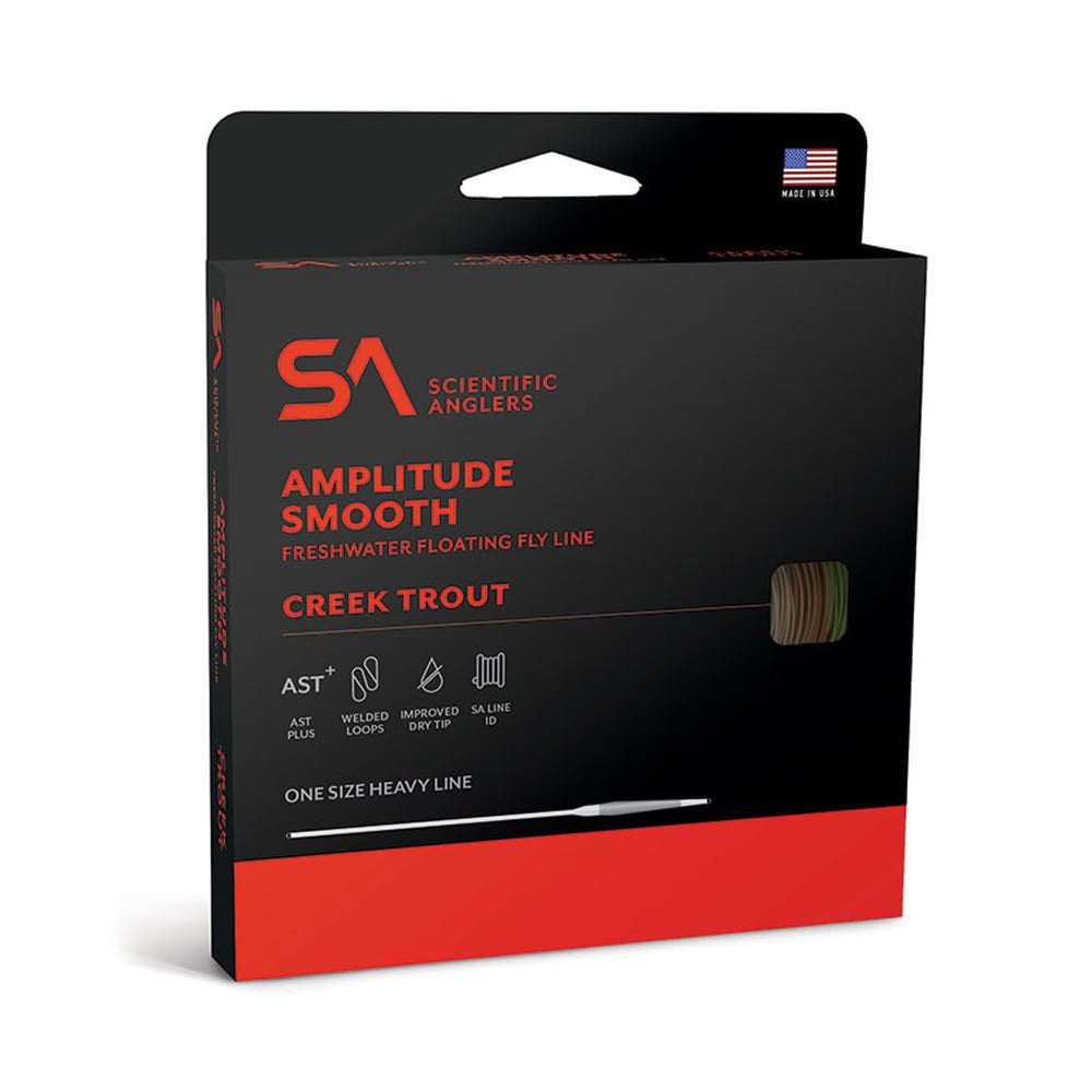 Scientific Anglers Amplitude Smooth Creek Trout WF5F spool showing low drag and durability.