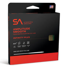 Scientific Anglers Amplitude Smooth Infinity Plus line spool with durable coating for smooth long casts.