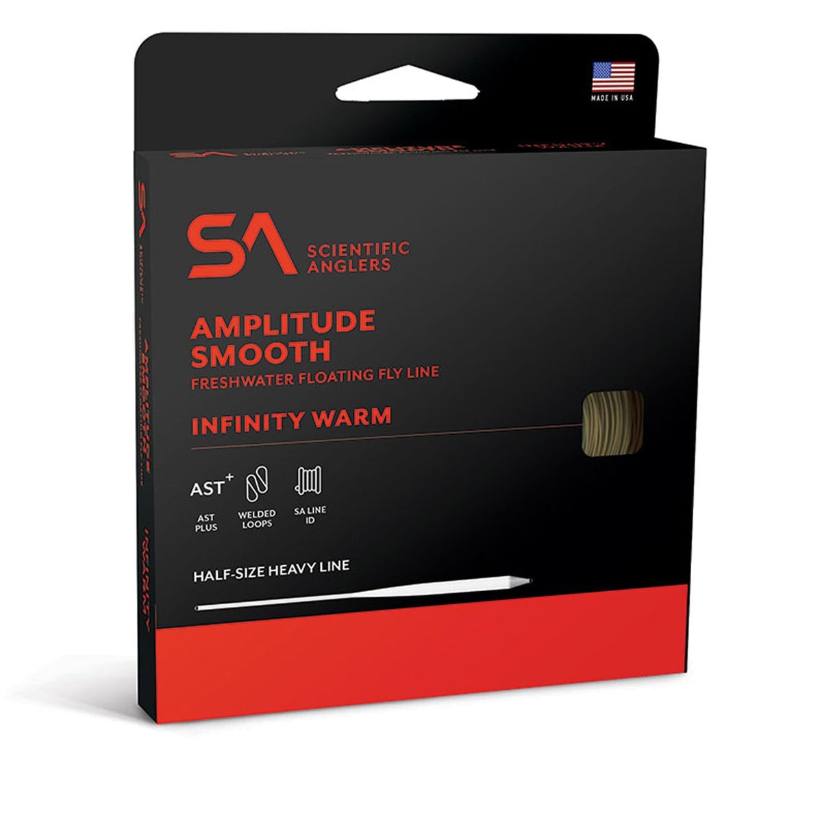 Scientific Anglers Amplitude Smooth Infinity bottle pour demonstrates smooth line handling
