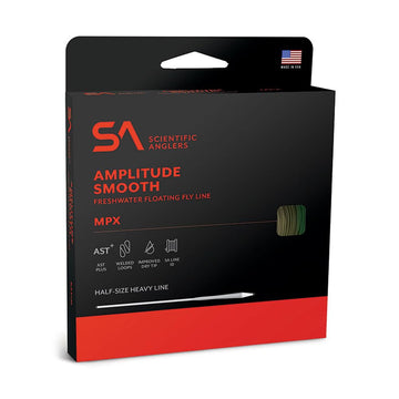 Scientific Anglers Amplitude Smooth MPX line pack shows durable line for smooth casting and long casts.