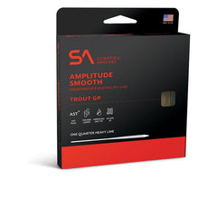 Scientific Anglers Amplitude Smooth Trout GP WF4F Butter Sage Willow on spool, discreet camouflage with accurate casting.