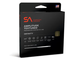 Scientific Anglers Amplitude Textured Infinity WF-5-F on water showing improved flotation and smooth shootability.