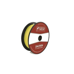 Scientific Anglers backing dacron 20-lb yellow spool highlighting high abrasion resistance