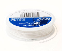 Scientific Anglers backing Dacron 20 lb close-up highlights thin diameter and tight weave.