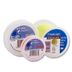 Scientific Anglers backing Dacron 30-lb test spool in mixed colors aids line tracking.