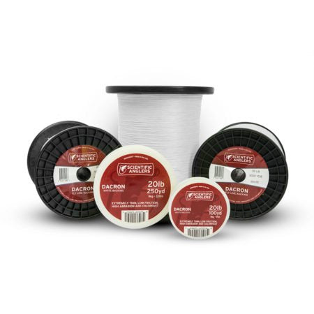 Scientific Anglers Dacron backing in white, 20 lb, 250 yd, ideal for reliable fly line setups