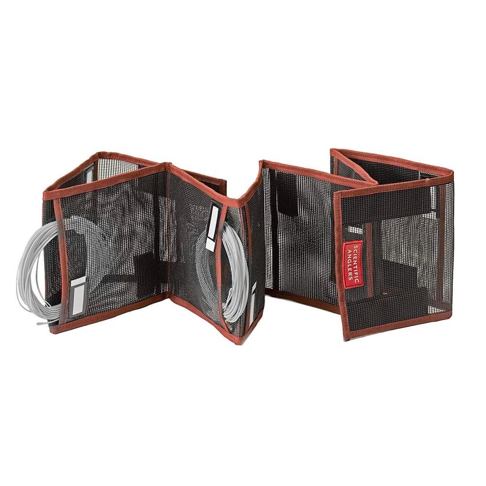Scientific Anglers Head Wallet holding 12 lines and tips securely