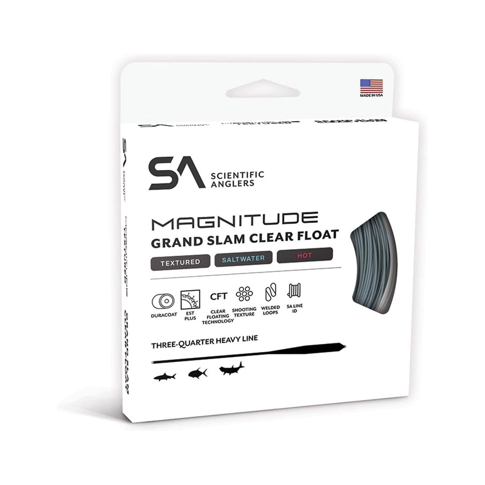 Scientific Anglers Magnitude Textured Grand Slam 10 clear float tip for precise fly tracking and stealthy presentations.
