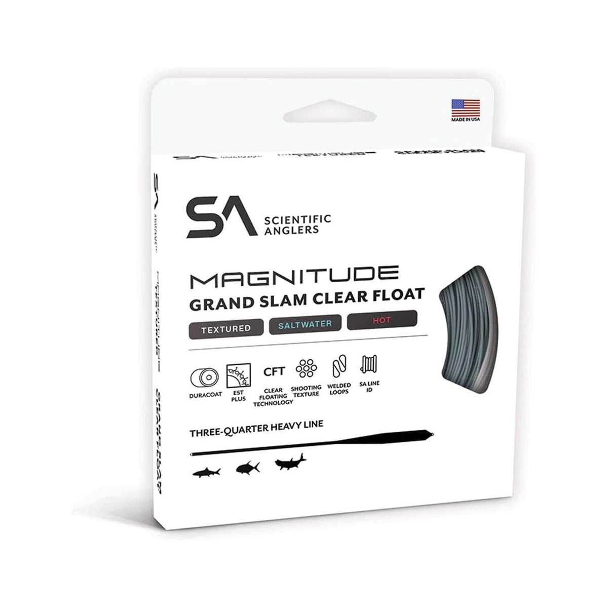 Scientific Anglers Magnitude Textured Grand Slam 10 clear float tip for precise fly tracking and stealthy presentations.