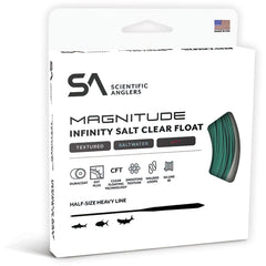 Scientific Anglers Magnitude Textured Infinity Salt 12 clear float tip enables stealthy casts.