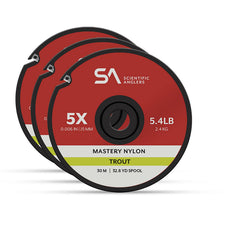 Scientific Anglers Mastery Trout Tippet Assortment spools for versatile dry, nymph, and streamer presentations.