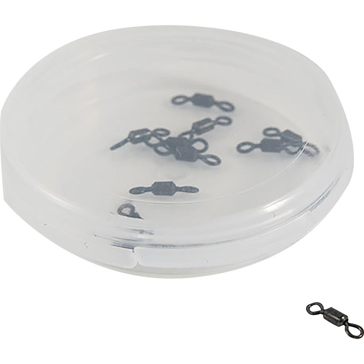 Scientific Anglers Micro Swivels 40lb Small front view with stealth black finish reduces line twist