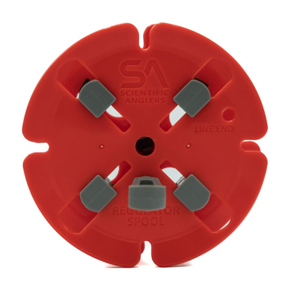 Regulator spool with line wound for storage