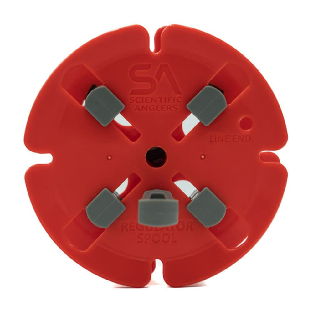 Regulator spool with line wound for storage