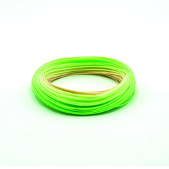 Front view of Scientific Anglers Amplitude Smooth Infinity fly line Opt Grn/Grn/B