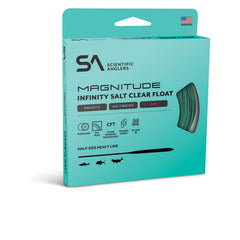 Scientific Anglers Magnitude Smooth Infinity Salt 12 Clear Tip tracking fly for stealthy presentation.
