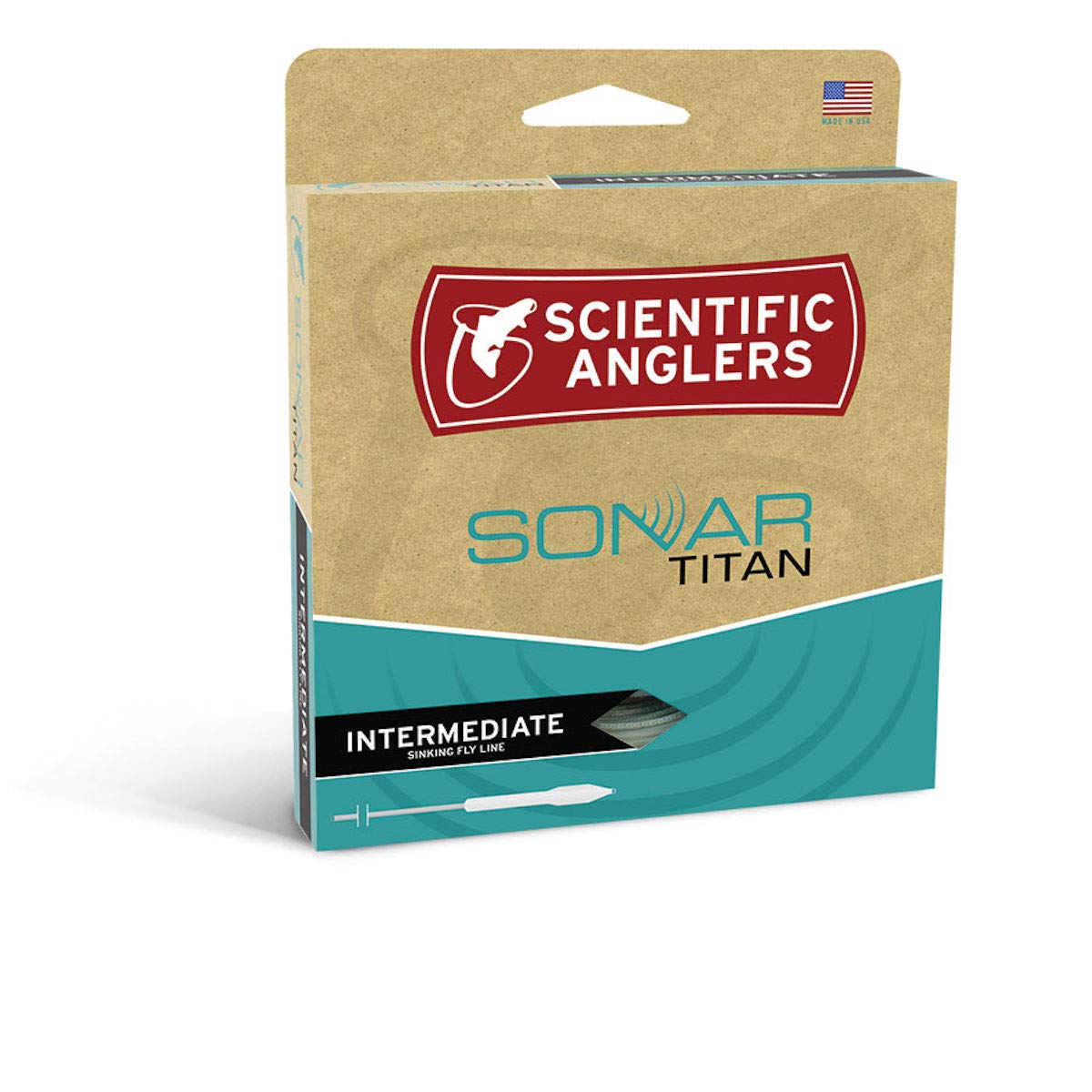 Scientific Anglers SA Sonar Titan Full Intermediate WF6I front view showing near-surface presentation and steady turnover.