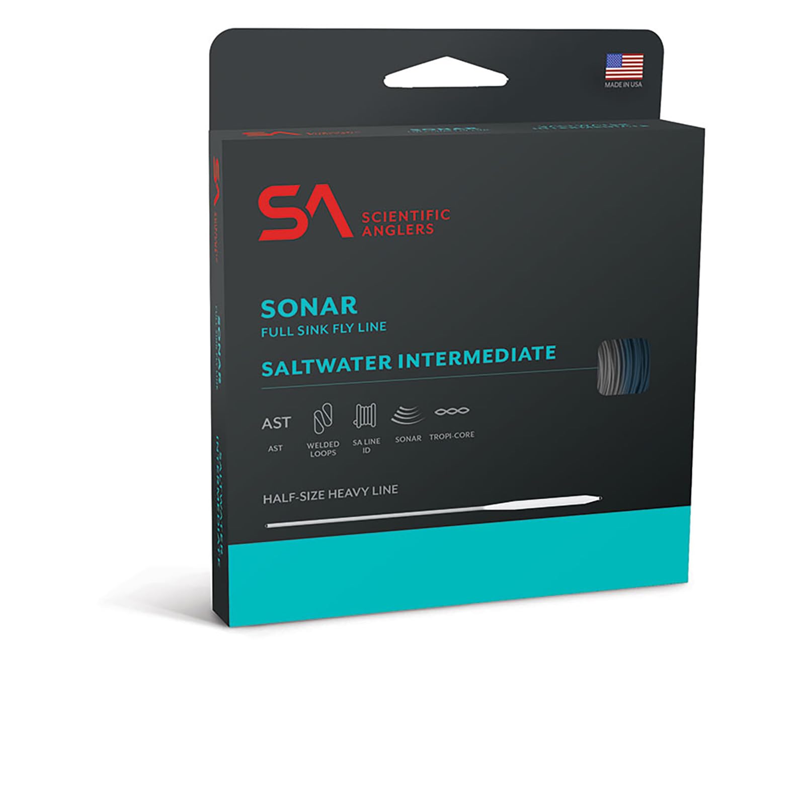 Scientific Anglers Sonar Saltwater Intermediate Full Clear WF-7-I for stealthy presentations on clear flats.
