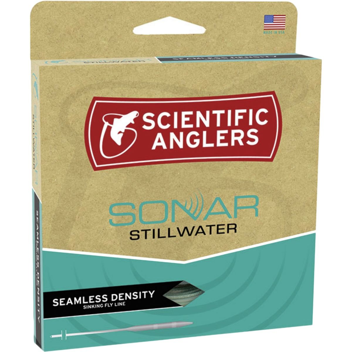 Scientific Anglers Sonar Stillwater density line with intermediate sink tip for controlled depth and smooth casting.