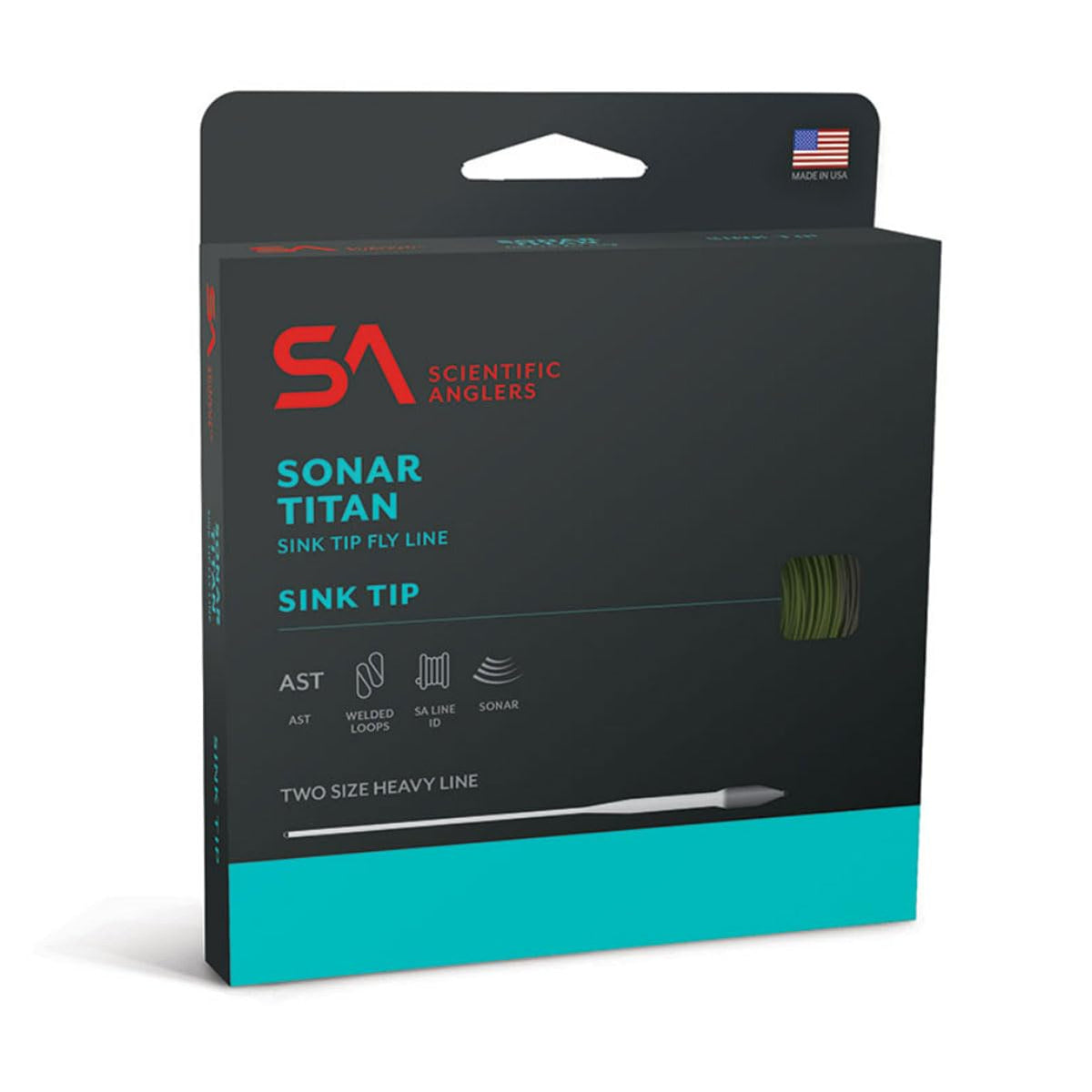 Scientific Anglers Sonar Titan Sink TIP WF9F/S3 - front view