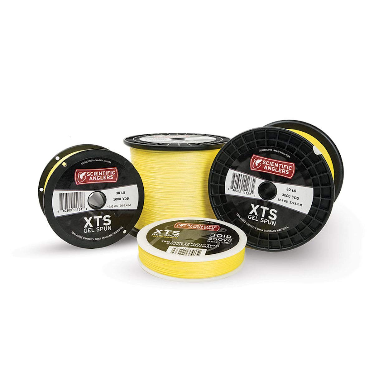 Scientific Anglers XTS Gel Spun Fly Line Backing, Yellow, 30 lb