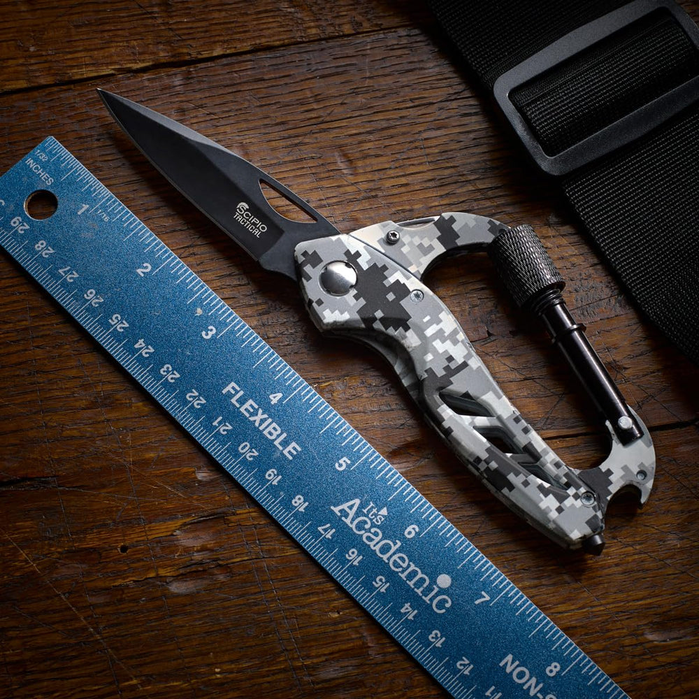 Scipio edc outdoor knife ideal for camping and hiking.
