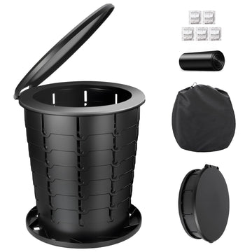 Sckee camping toilet height-adjustable for comfortable seating on trails