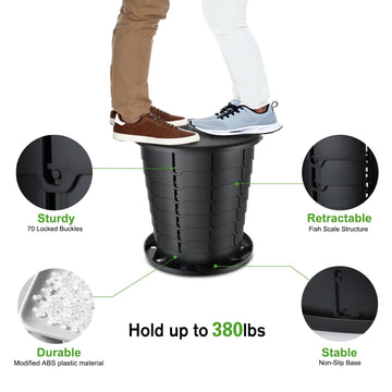 Sckee camping toilet versatile use as stool or storage