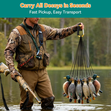 Scopaven 6oz weight close-up highlighting rugged weight helps secure decoys in currents.