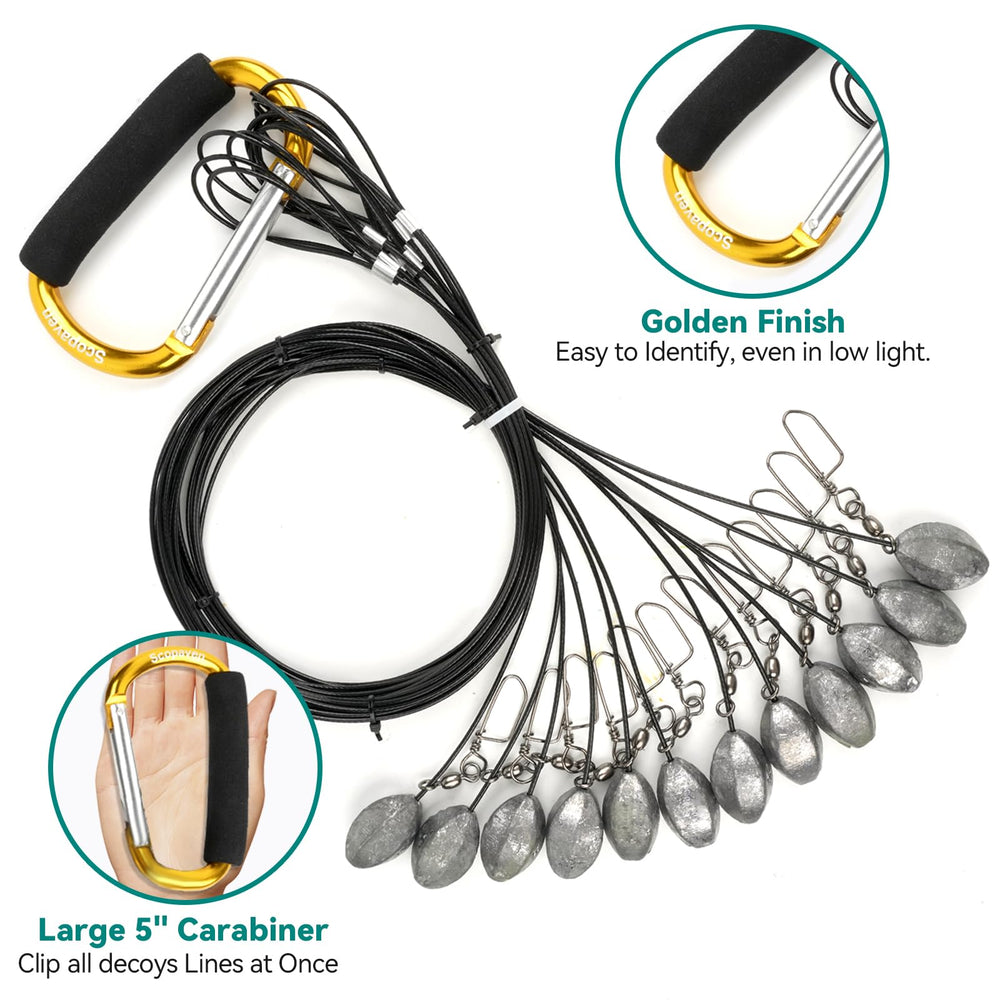 Scopaven looped-end attachment simplifies rig assembly during hunts.