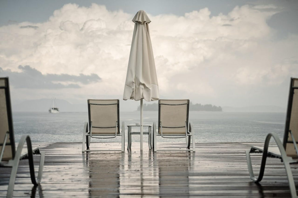 Scotchgard on canvas keeps gear dry and flexible after rainfall