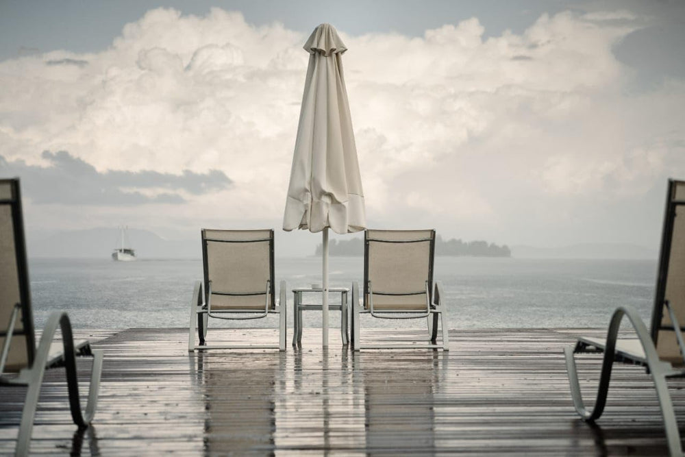 Scotchgard treatment on rain gear keeps garments breathable and water-repellent.