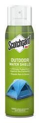 Scotchgard Outdoor Water Shield on tents repels rain and protects gear