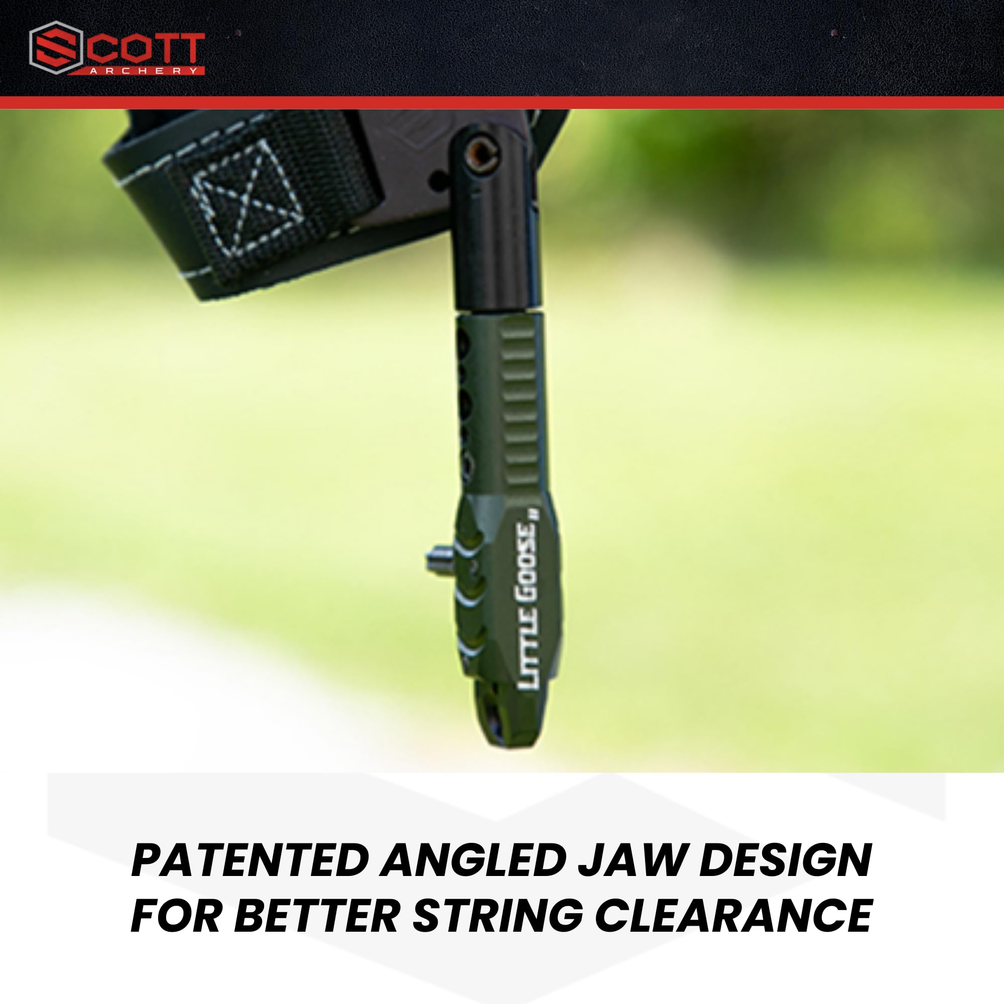 Scott Archery Little Goose II five-position length adjustment for anchor point customization