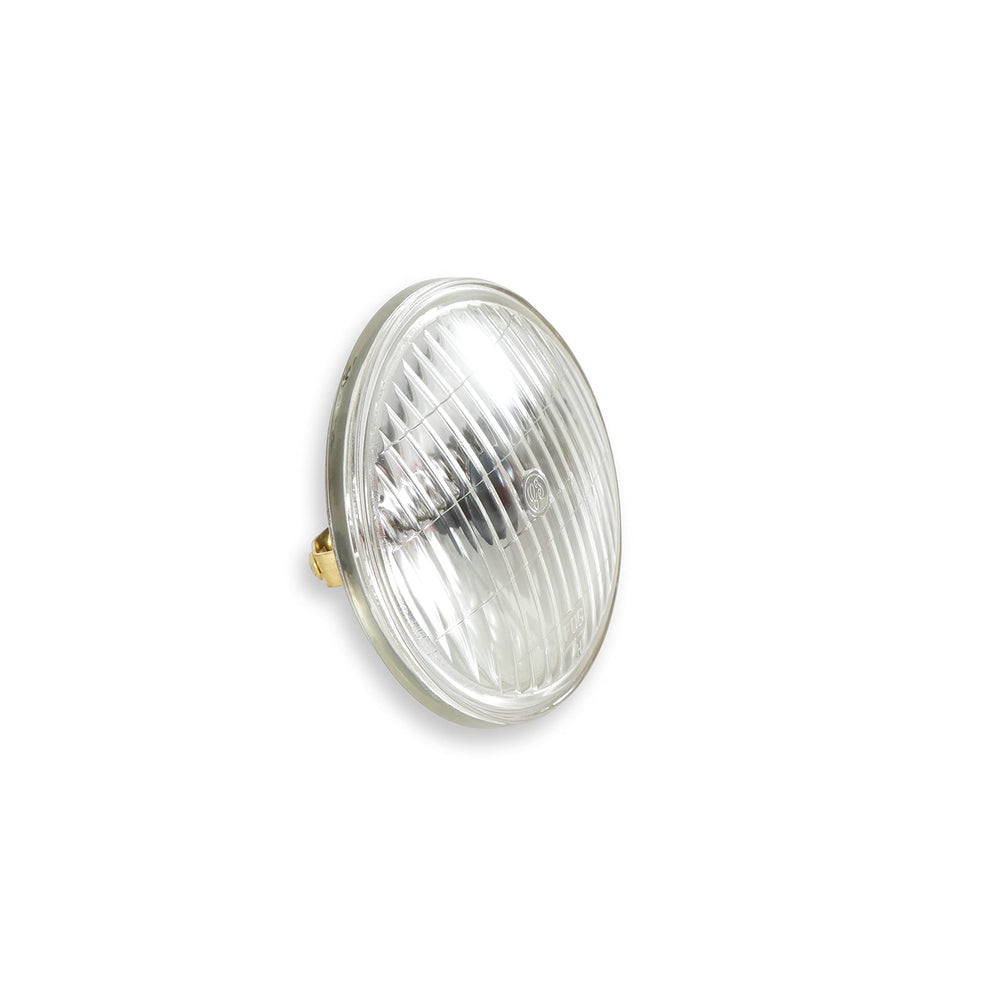 Scott Drake 4in Amber fog lamp installed on Mustang for period-correct styling.