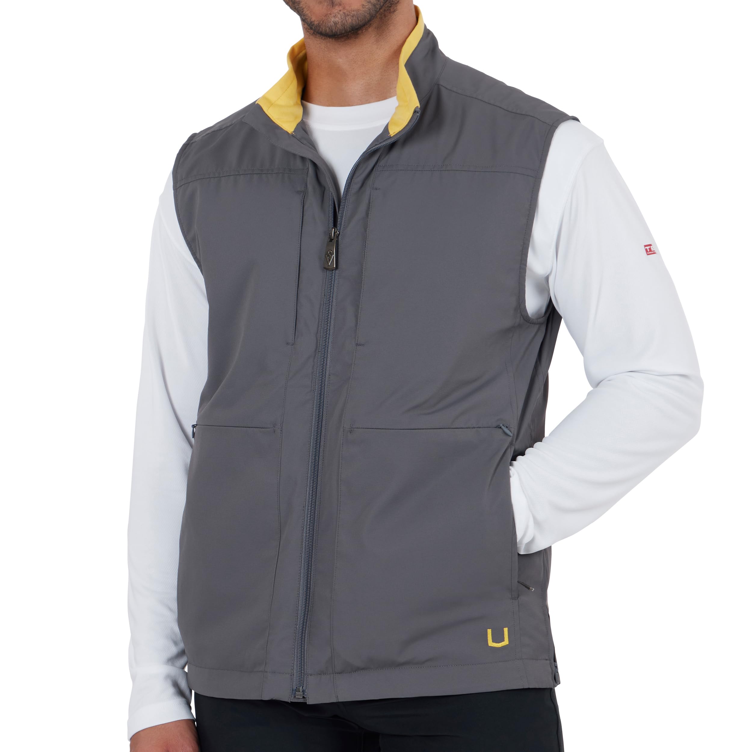 SCOTTeVEST travel vest front view with 26 pockets for organized travel