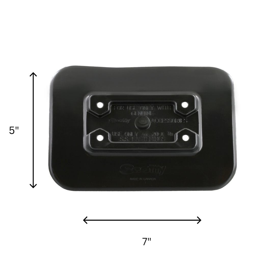 Scotty 0341-BK glue-on pad with drink holder on boat deck keeps beverages accessible