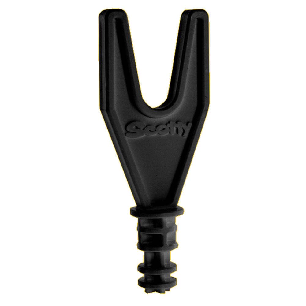Scotty 0416-BK Rod Balancer in black acts as a rod rest and strike aid on small boats.