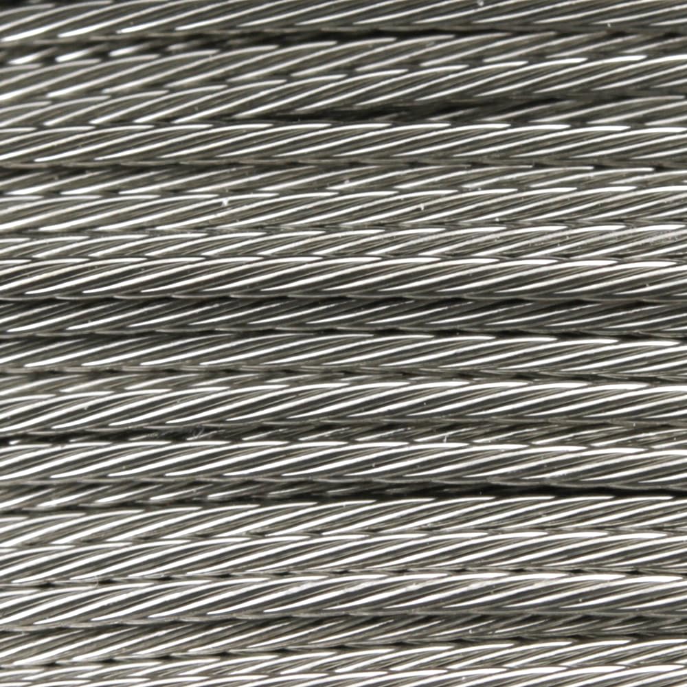 Scotty 1001K black downrigger cable in hand for easy storage and setup