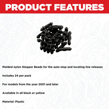 Scotty 1008-24 BK stoppers for auto-stop use aiding quick line management on water