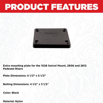 Scotty #1036 mounting plate on a boat enables adjustable, secure mounting for efficient downrigging