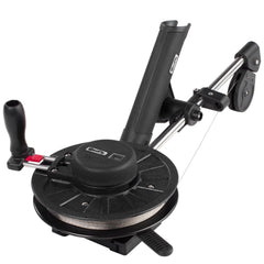 Scotty 1060 mounting bracket and rod holder on deck enabling quick, stable setup