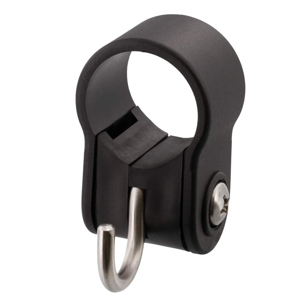 Scotty 1148 weight hook on a 1-1/4 inch boom for secure storage